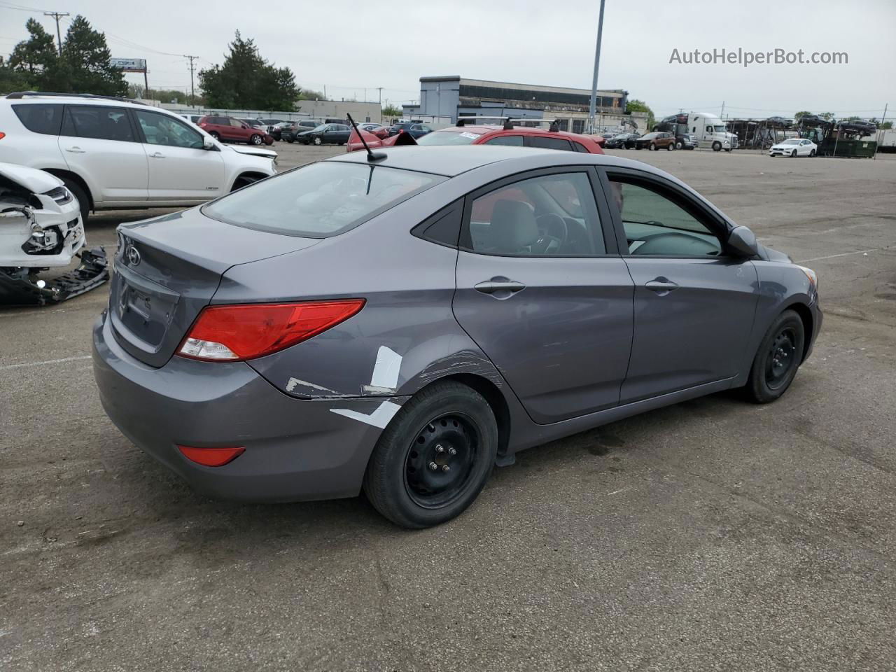 2016 Hyundai Accent Se Серый vin: KMHCT4AE9GU999643