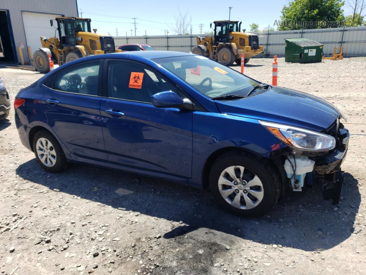 2017 Hyundai Accent Se Blue vin: KMHCT4AE9HU180634