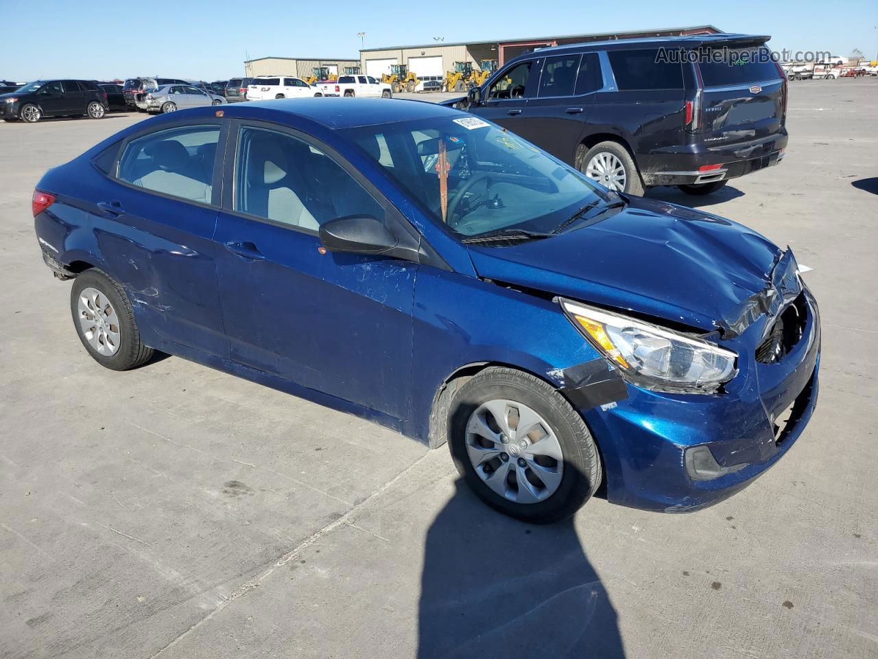 2017 Hyundai Accent Se Blue vin: KMHCT4AE9HU189026