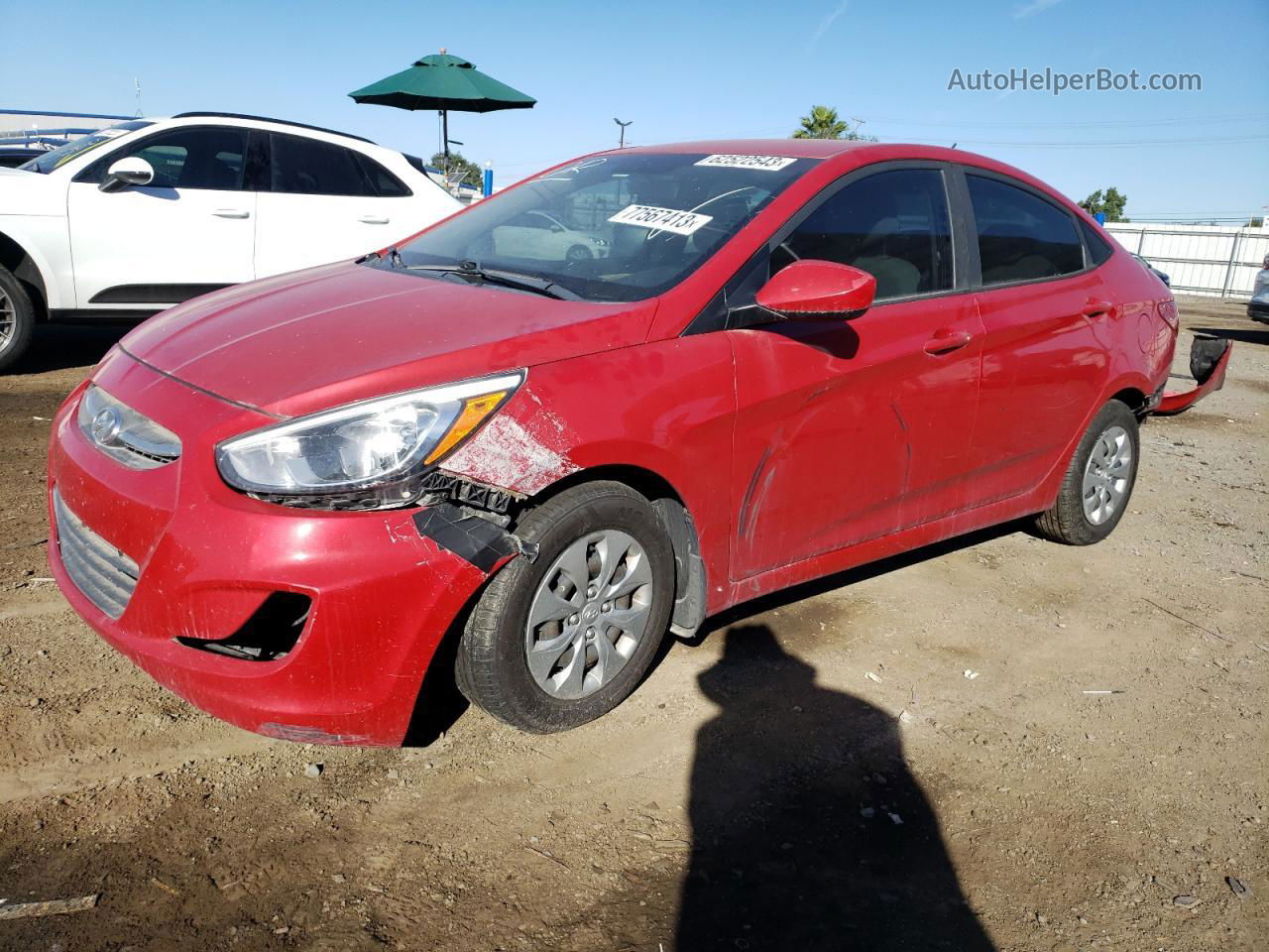 2017 Hyundai Accent Se Red vin: KMHCT4AE9HU265991