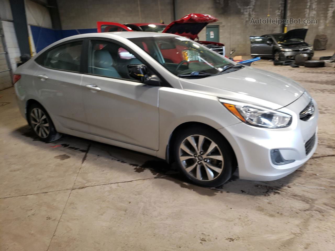 2017 Hyundai Accent Se Серебряный vin: KMHCT4AE9HU271547