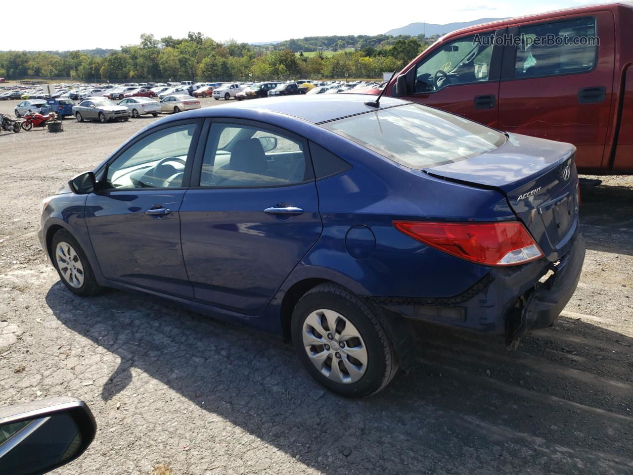 2017 Hyundai Accent Se Blue vin: KMHCT4AE9HU308645