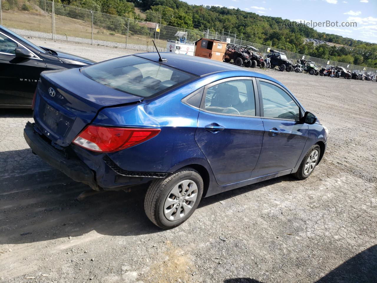 2017 Hyundai Accent Se Синий vin: KMHCT4AE9HU308645