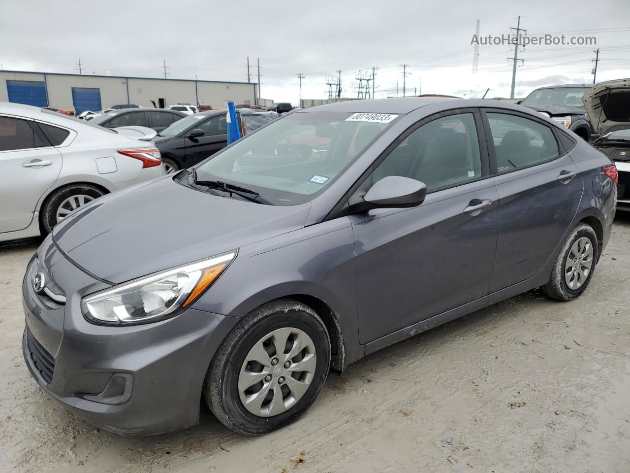 2017 Hyundai Accent Se Gray vin: KMHCT4AE9HU321752