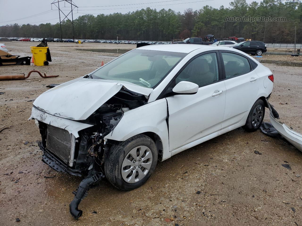 2017 Hyundai Accent Se White vin: KMHCT4AE9HU336641