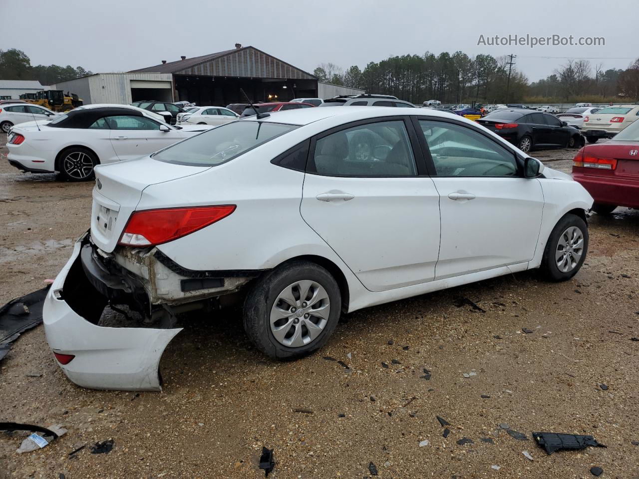 2017 Hyundai Accent Se White vin: KMHCT4AE9HU336641