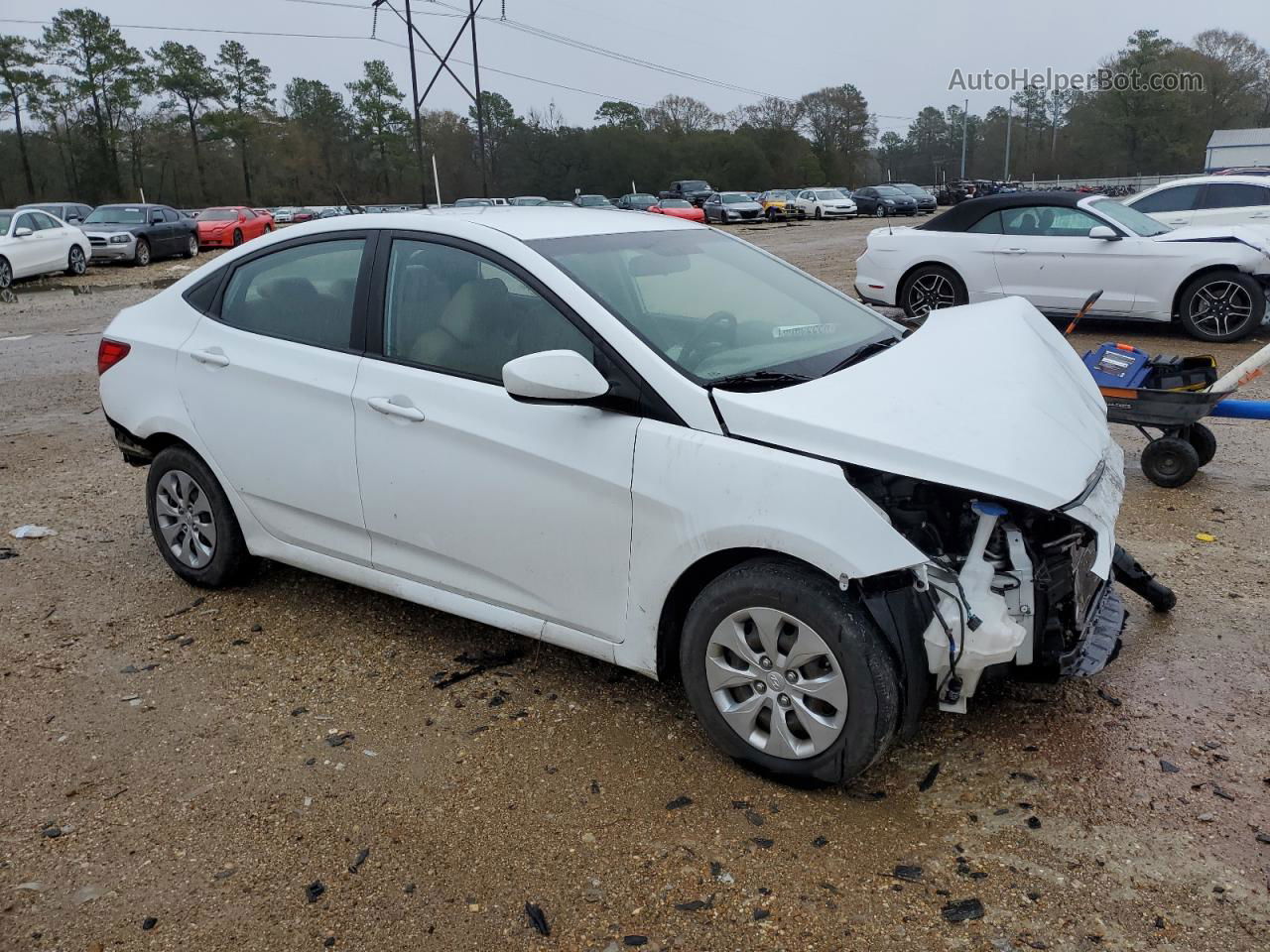 2017 Hyundai Accent Se White vin: KMHCT4AE9HU336641