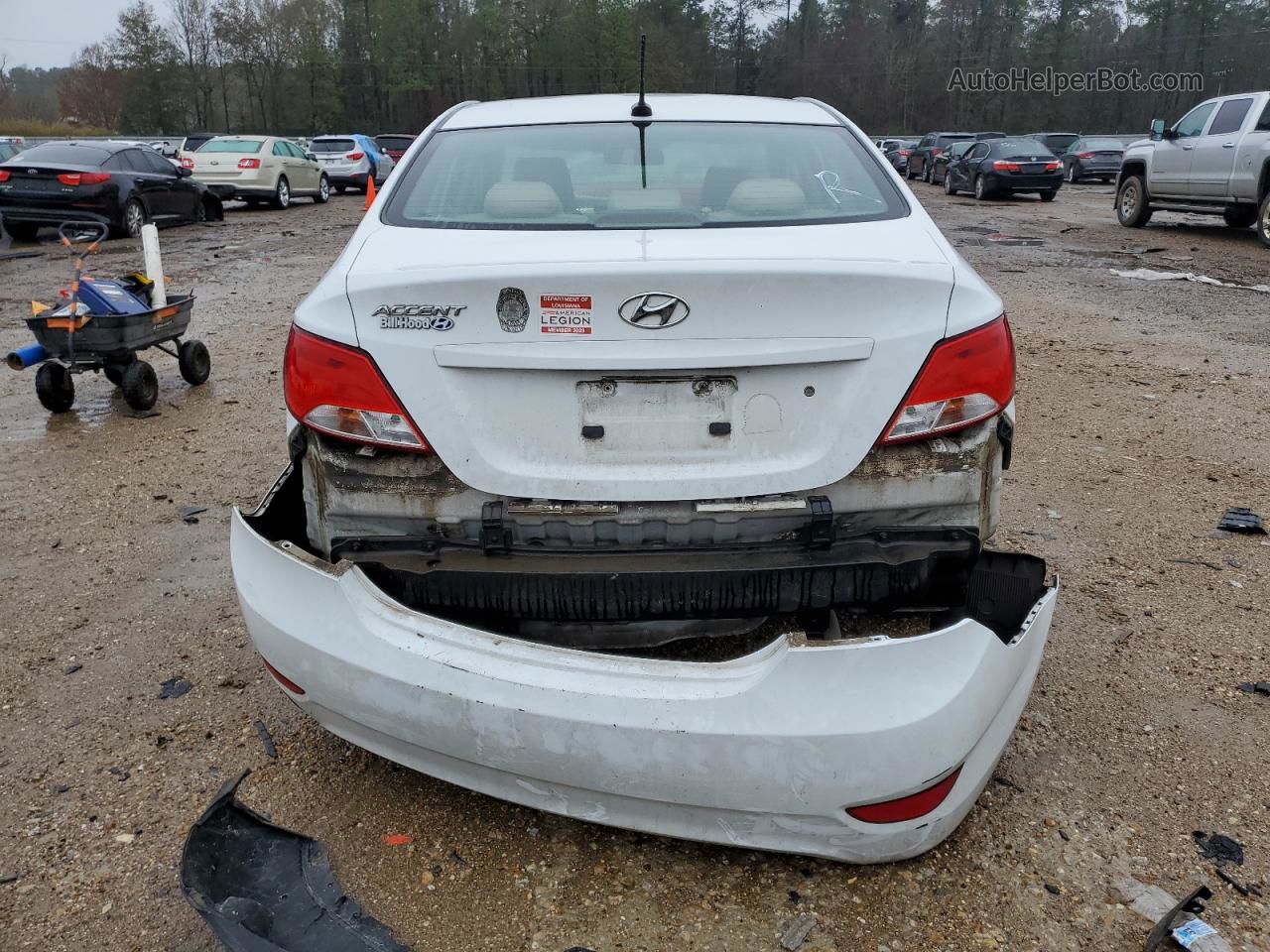 2017 Hyundai Accent Se White vin: KMHCT4AE9HU336641