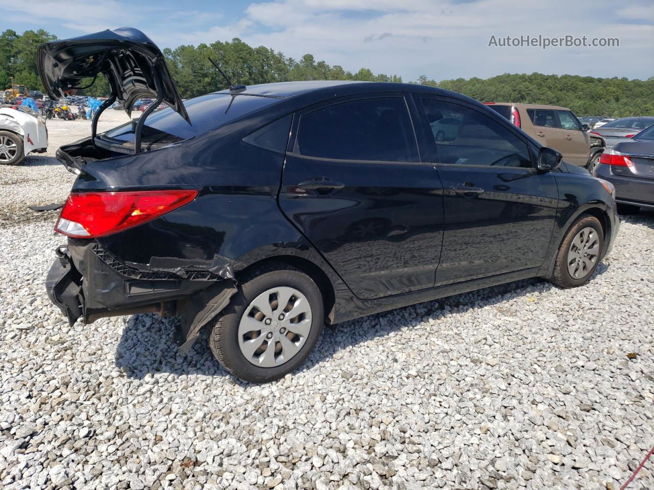 2017 Hyundai Accent Se Черный vin: KMHCT4AE9HU340429