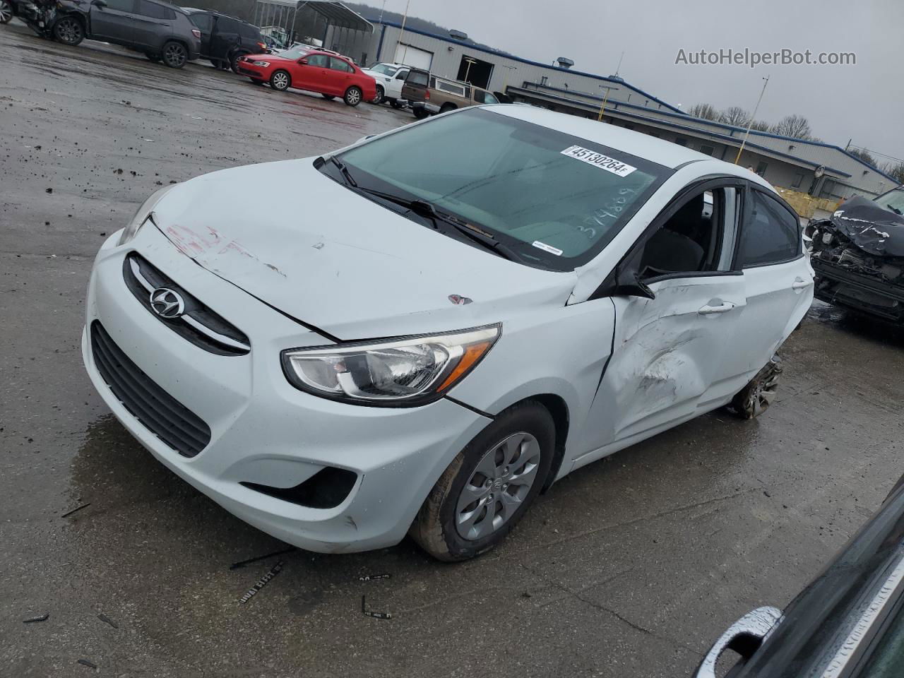 2017 Hyundai Accent Se White vin: KMHCT4AE9HU374869