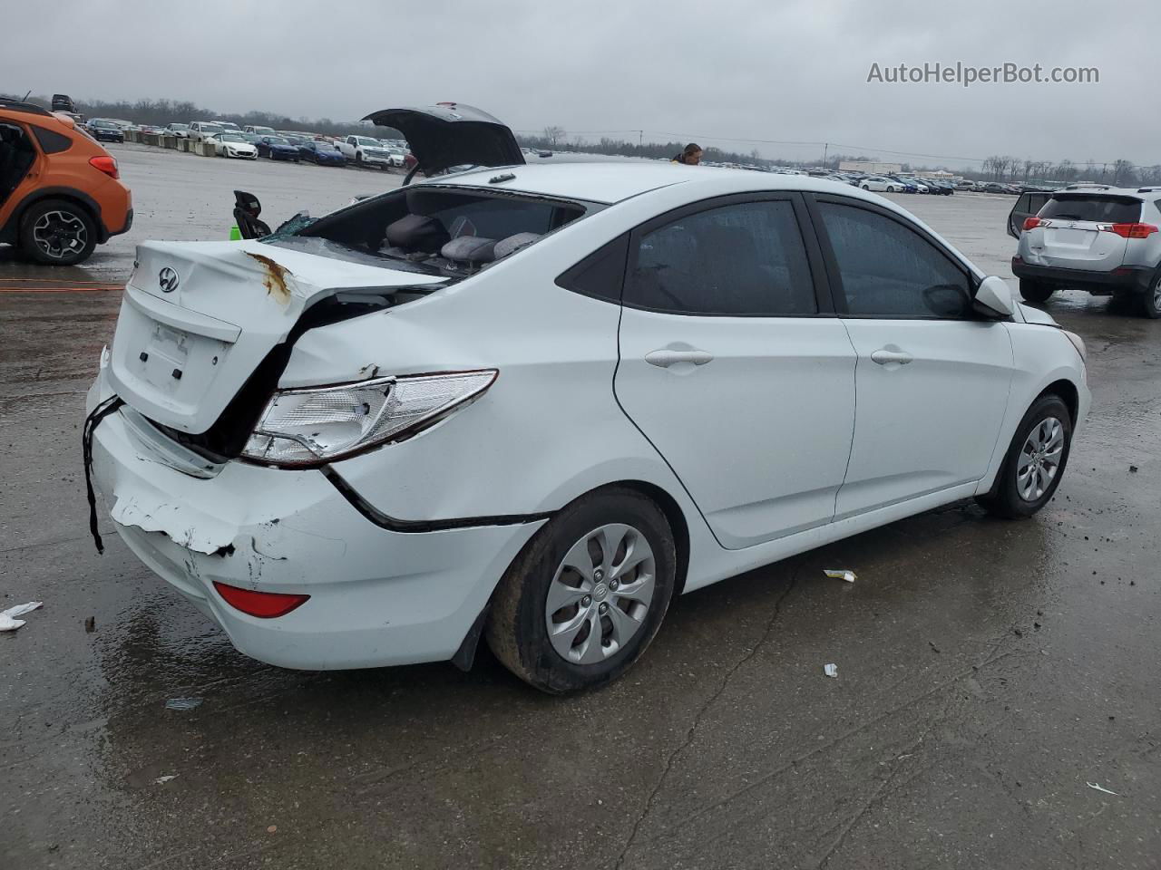 2017 Hyundai Accent Se White vin: KMHCT4AE9HU374869