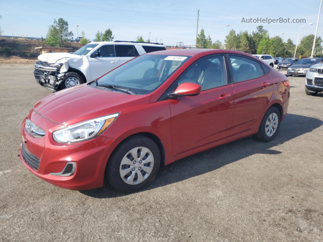 2017 Hyundai Accent Se Red vin: KMHCT4AE9HU393065