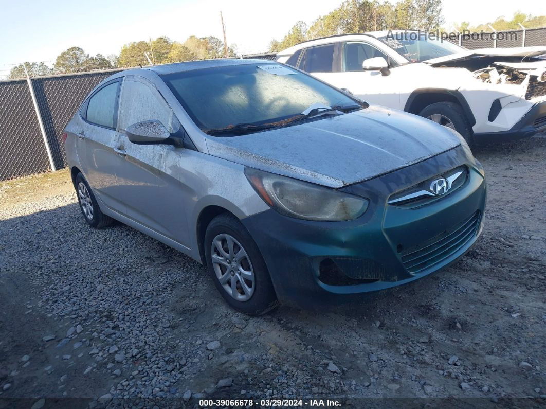 2013 Hyundai Accent Gls Silver vin: KMHCT4AEXDU274189