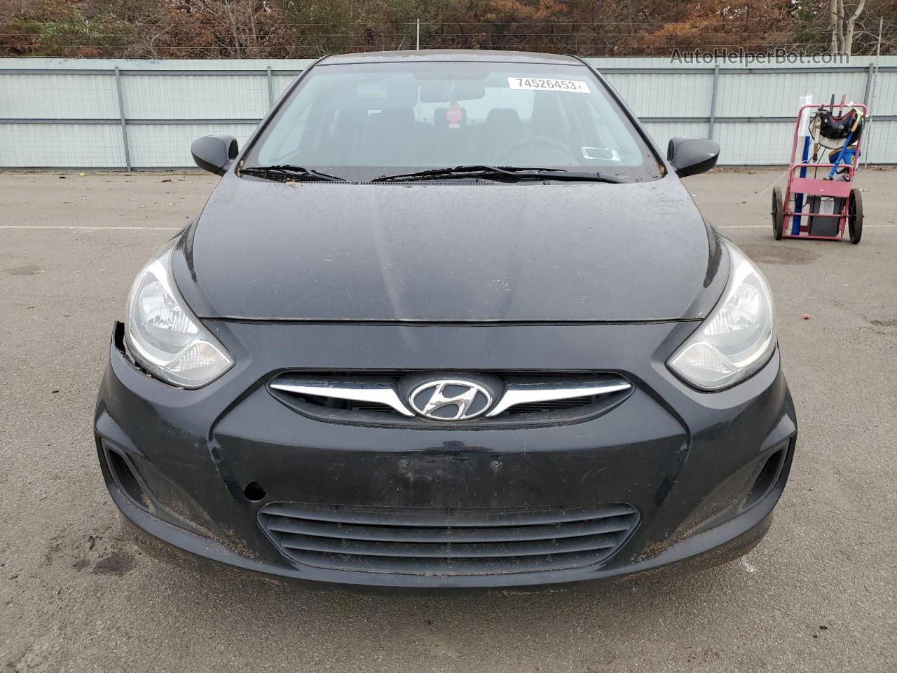 2013 Hyundai Accent Gls Black vin: KMHCT4AEXDU353359