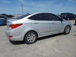 2013 Hyundai Accent Gls Silver vin: KMHCT4AEXDU357508