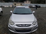 2013 Hyundai Accent Gls Silver vin: KMHCT4AEXDU386636