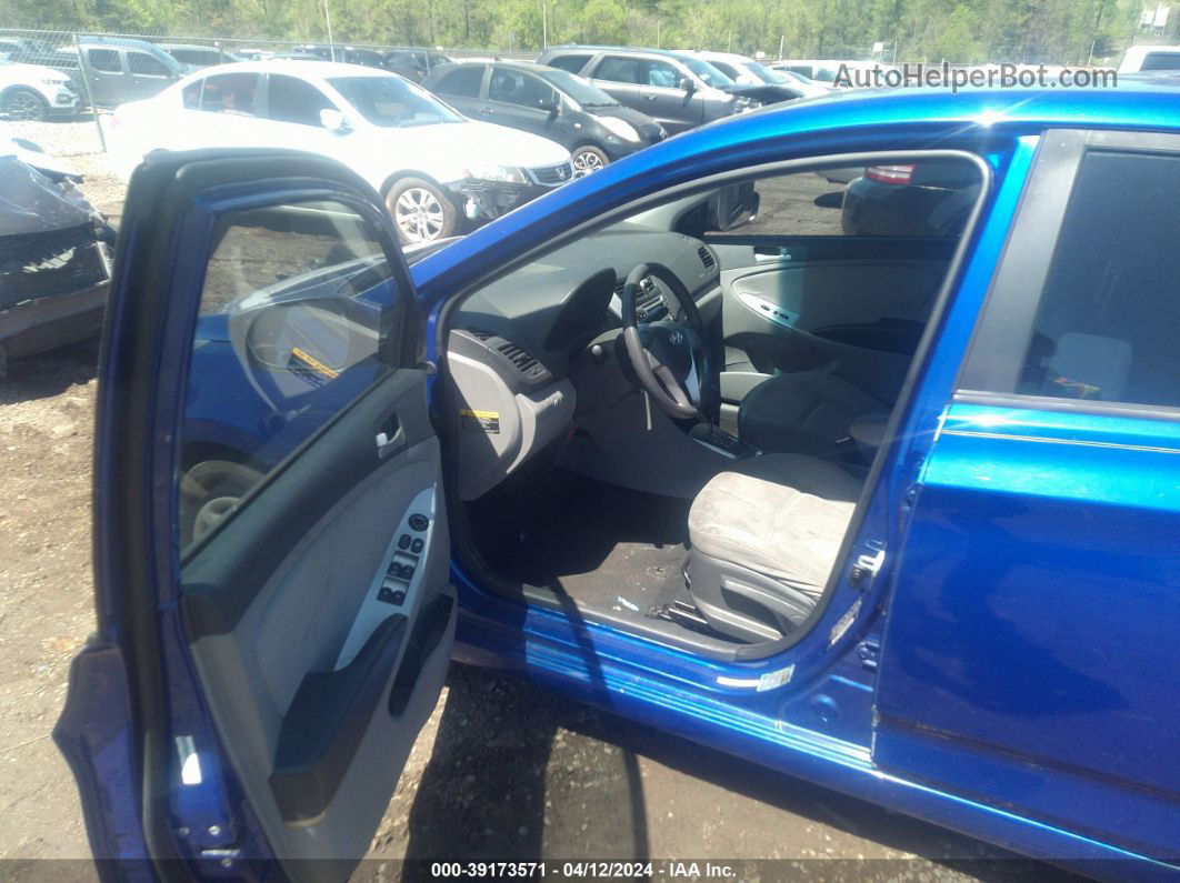 2013 Hyundai Accent Gls Blue vin: KMHCT4AEXDU500232