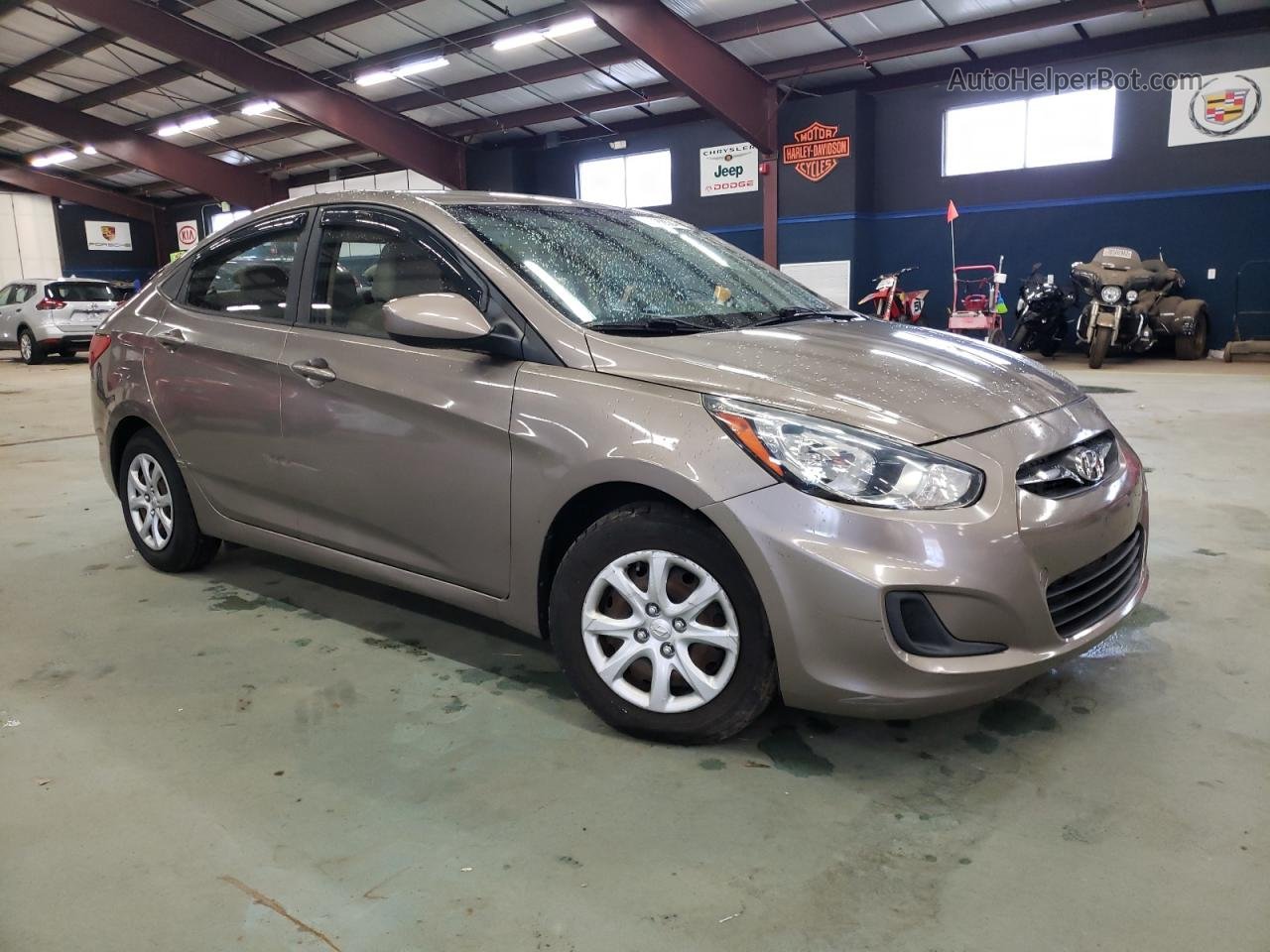 2014 Hyundai Accent Gls Brown vin: KMHCT4AEXEU638631