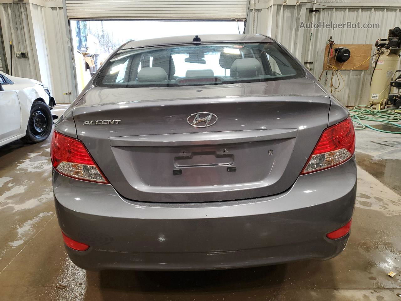 2014 Hyundai Accent Gls Gray vin: KMHCT4AEXEU724232