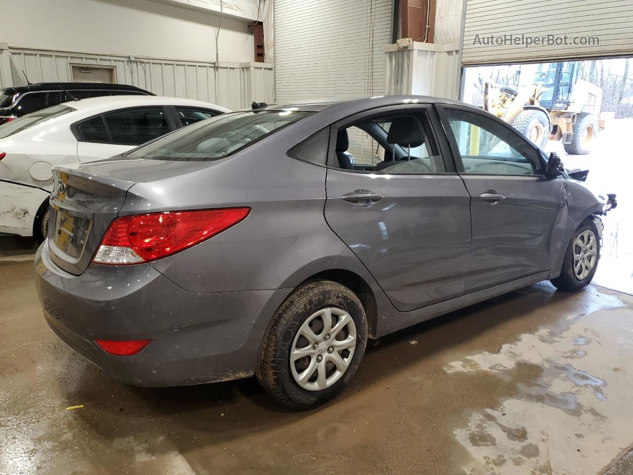 2014 Hyundai Accent Gls Gray vin: KMHCT4AEXEU724232