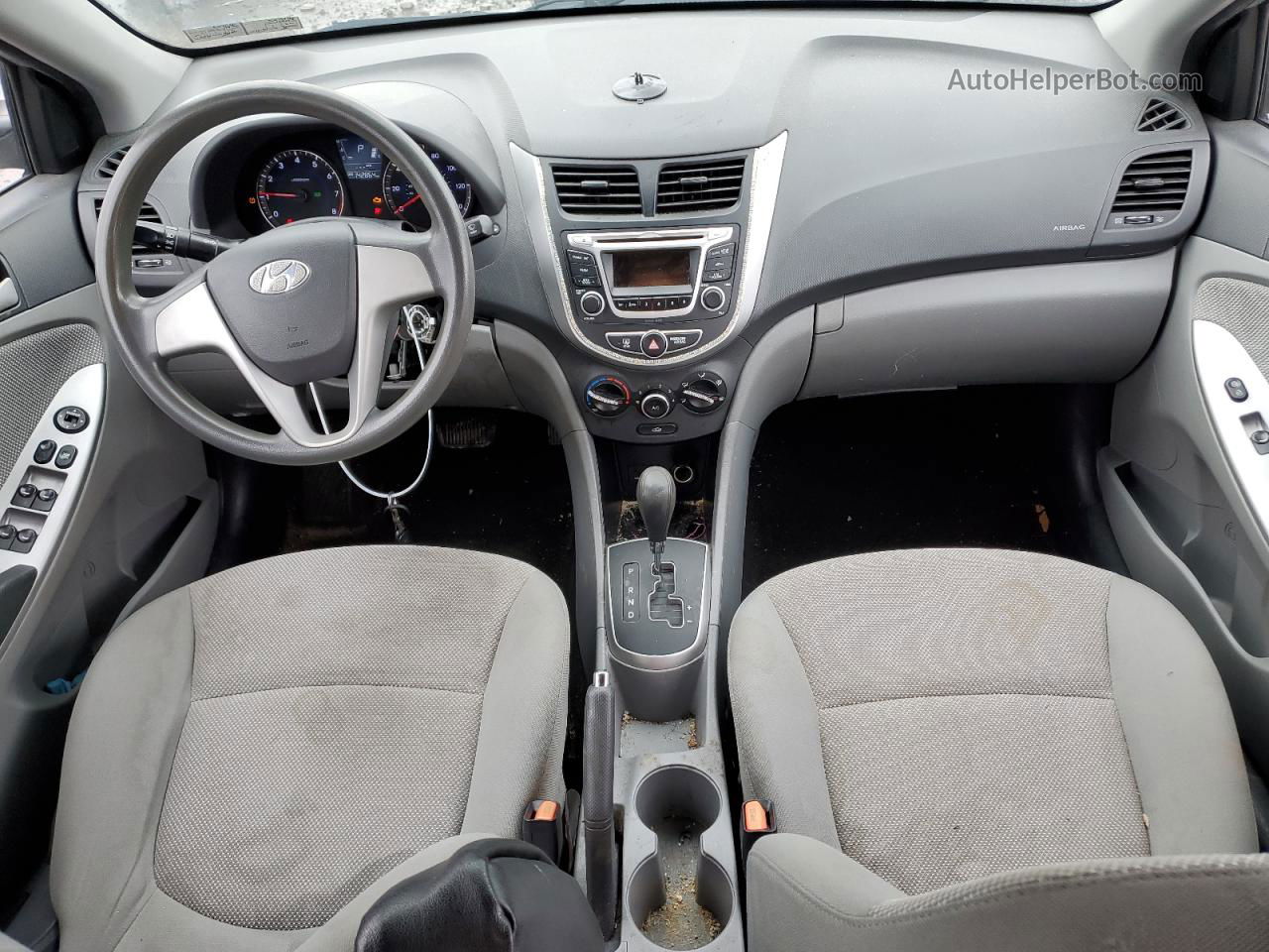 2014 Hyundai Accent Gls Серебряный vin: KMHCT4AEXEU739863