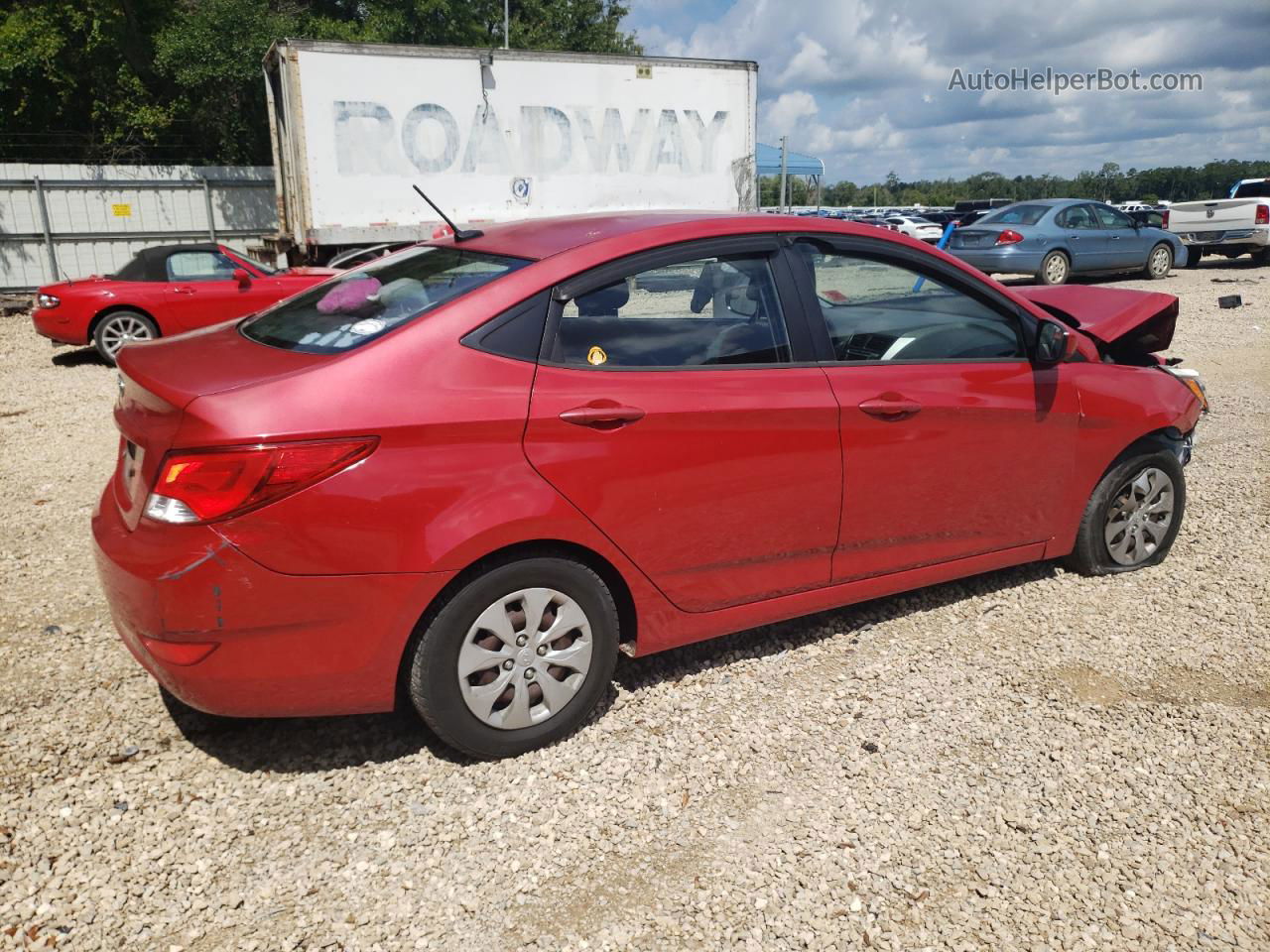 2015 Hyundai Accent Gls Red vin: KMHCT4AEXFU793374