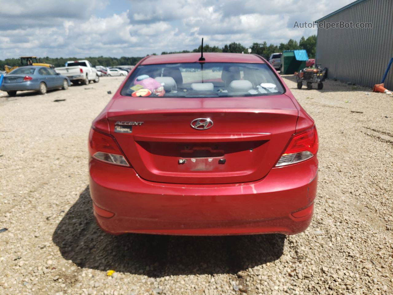 2015 Hyundai Accent Gls Red vin: KMHCT4AEXFU793374