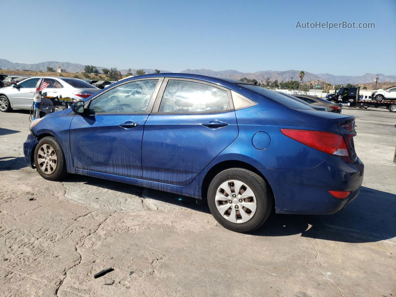 2015 Hyundai Accent Gls Blue vin: KMHCT4AEXFU796498