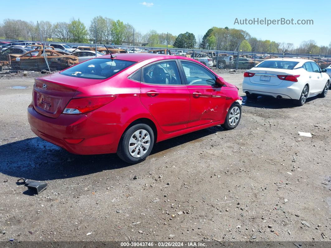 2015 Hyundai Accent Gls Red vin: KMHCT4AEXFU802008