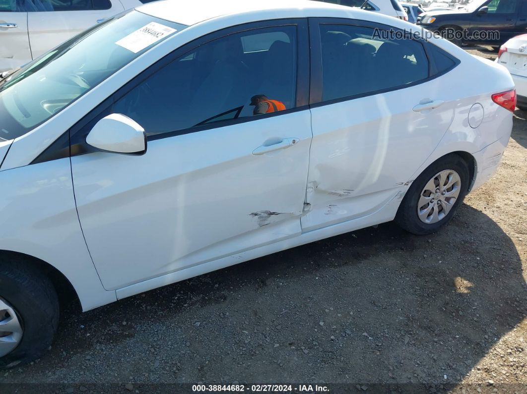 2015 Hyundai Accent Gls White vin: KMHCT4AEXFU818192