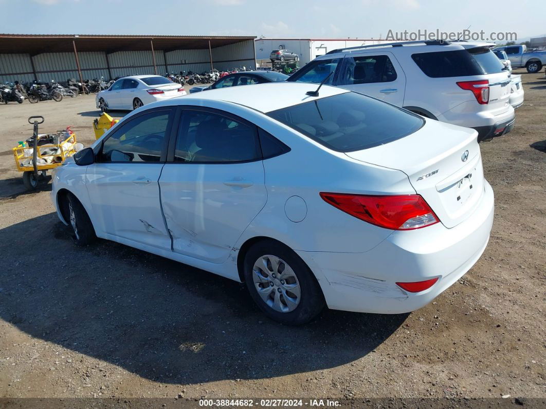 2015 Hyundai Accent Gls White vin: KMHCT4AEXFU818192