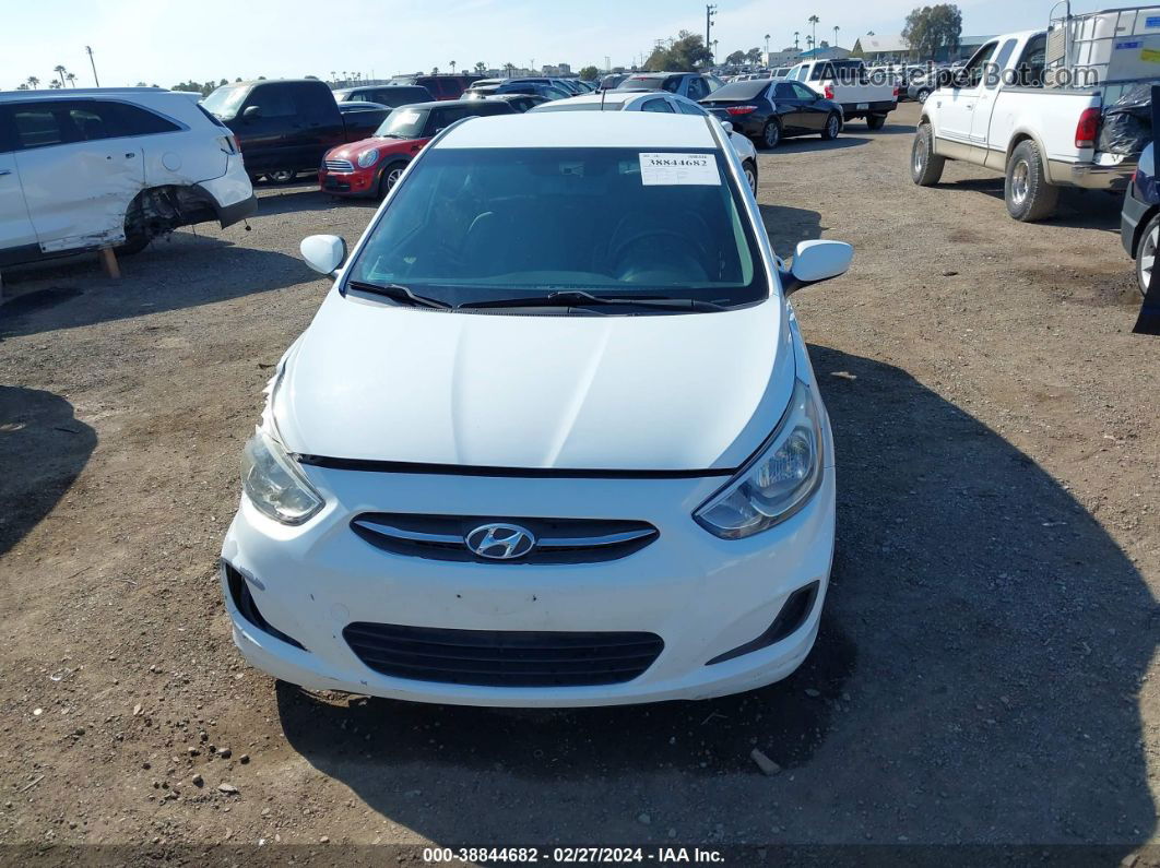 2015 Hyundai Accent Gls White vin: KMHCT4AEXFU818192