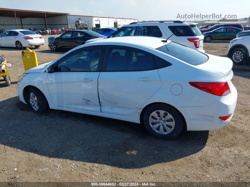 2015 Hyundai Accent Gls White vin: KMHCT4AEXFU818192