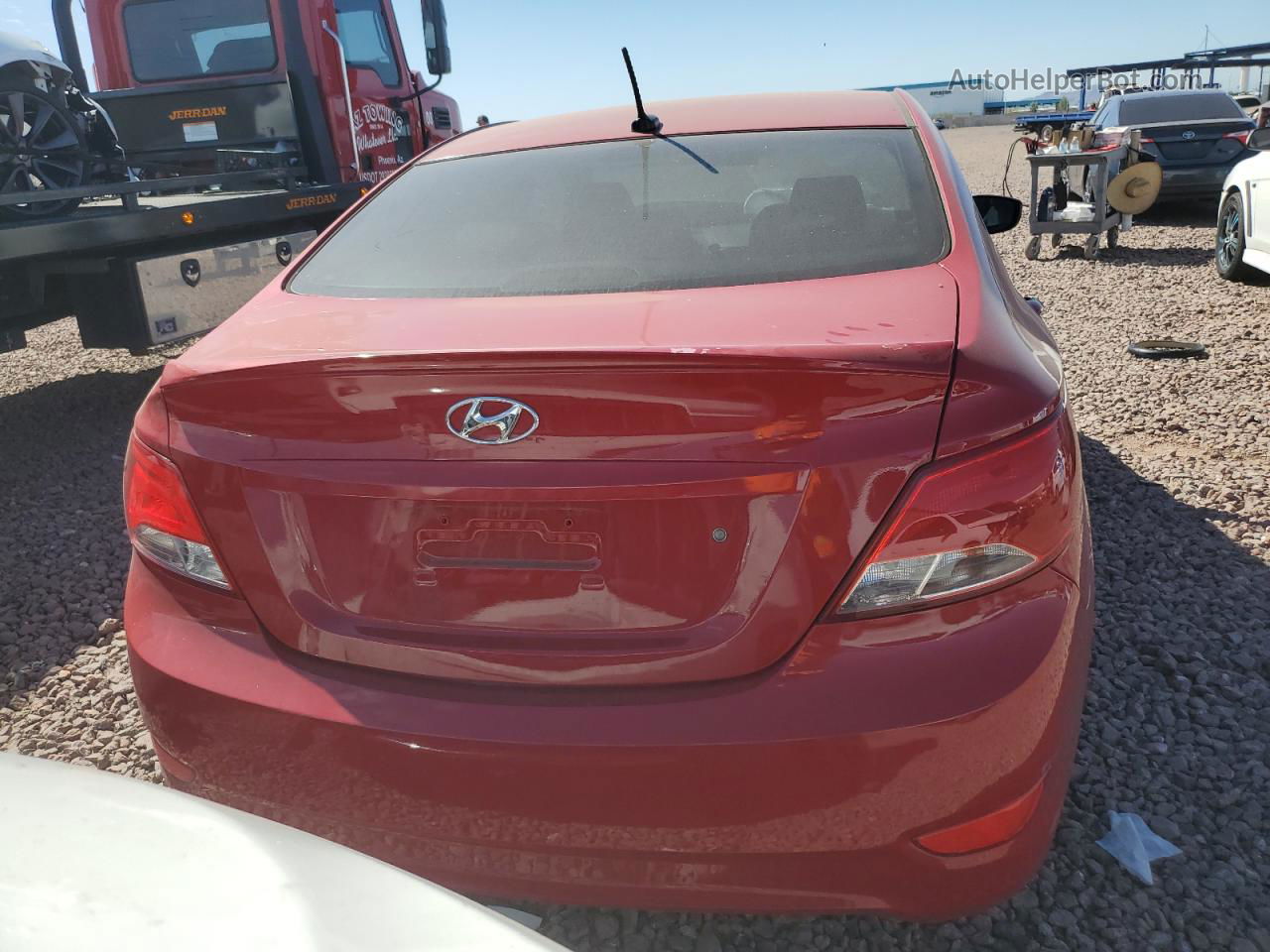 2015 Hyundai Accent Gls Red vin: KMHCT4AEXFU848194