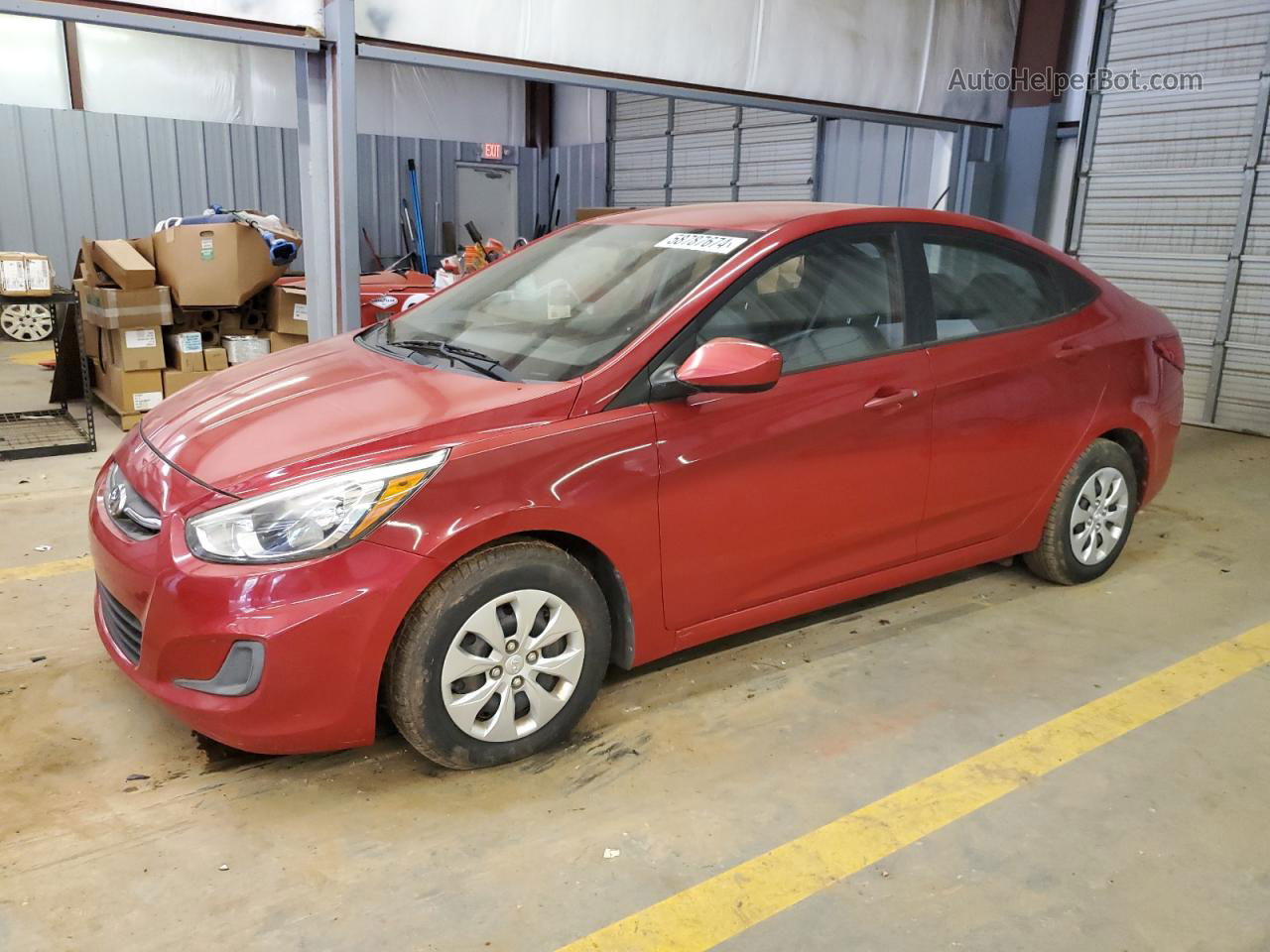 2015 Hyundai Accent Gls Red vin: KMHCT4AEXFU857753