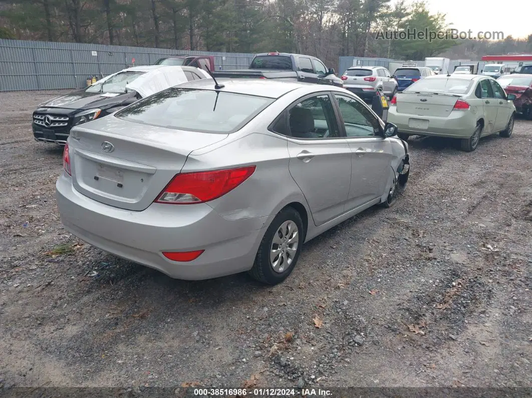 2015 Hyundai Accent Gls Silver vin: KMHCT4AEXFU864685