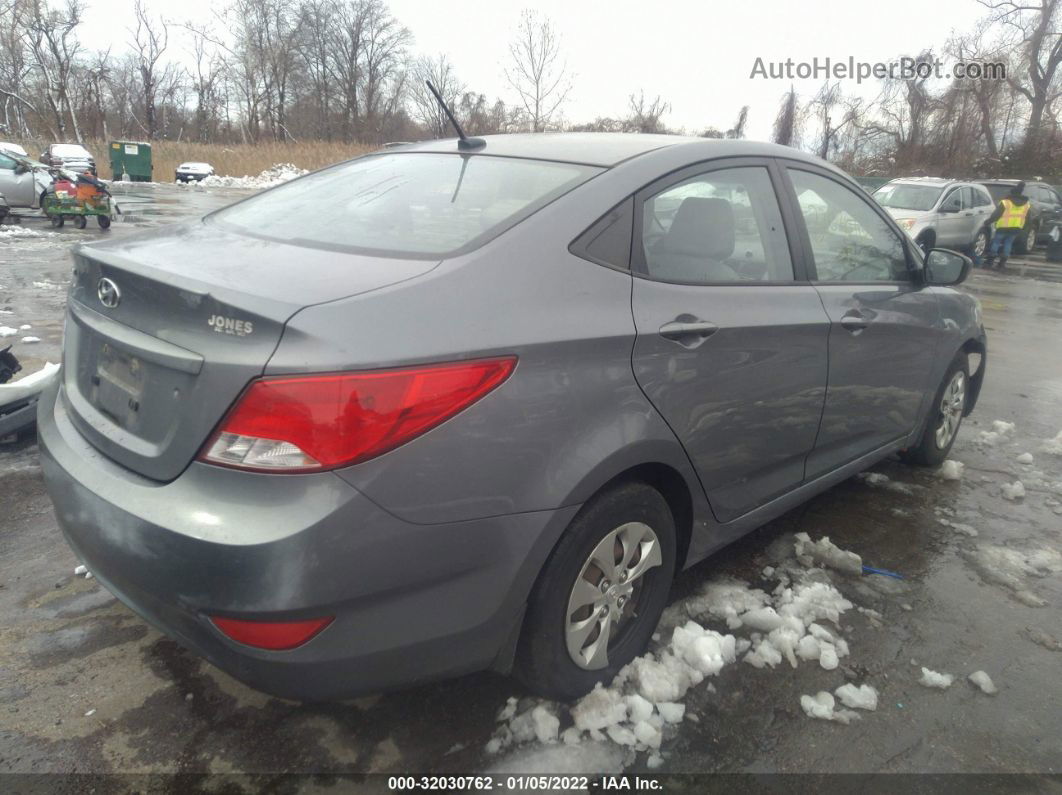 2015 Hyundai Accent Gls Gray vin: KMHCT4AEXFU866761