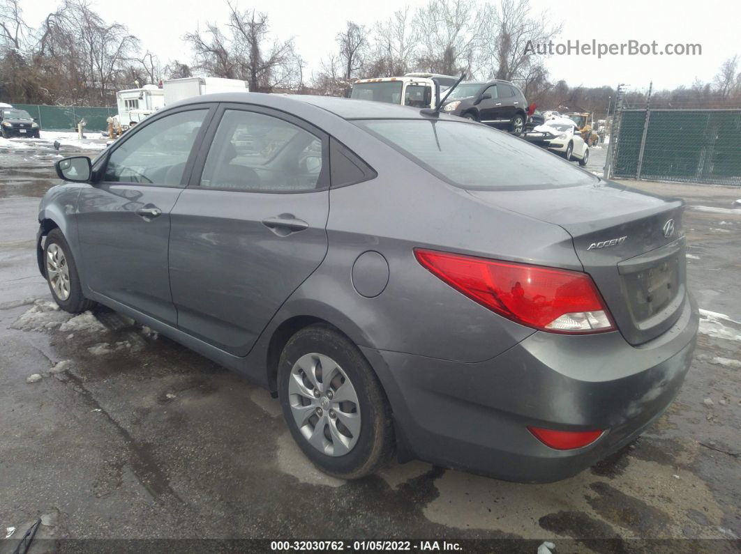 2015 Hyundai Accent Gls Gray vin: KMHCT4AEXFU866761