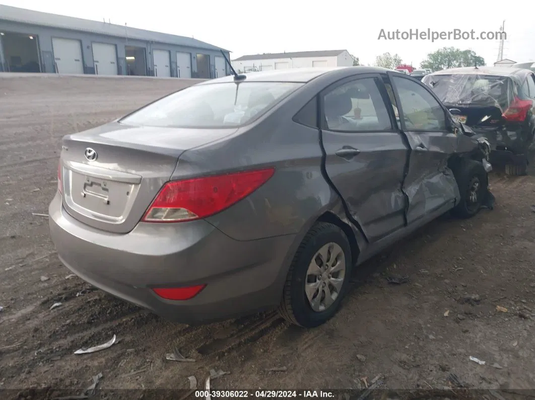 2015 Hyundai Accent Gls Gray vin: KMHCT4AEXFU879641