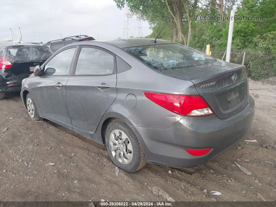 2015 Hyundai Accent Gls Gray vin: KMHCT4AEXFU879641