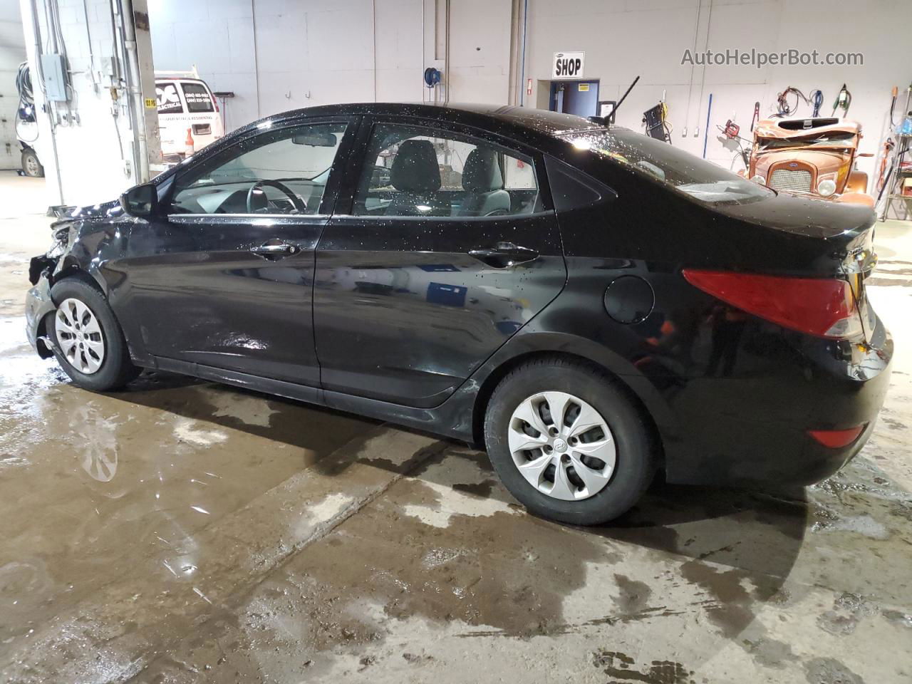 2015 Hyundai Accent Gls Black vin: KMHCT4AEXFU880692