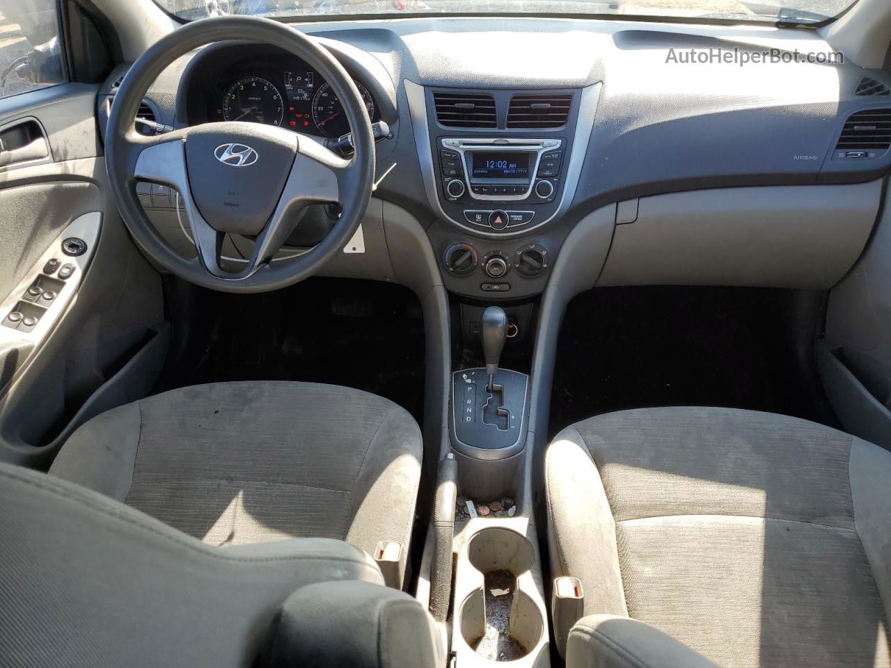 2015 Hyundai Accent Gls Gray vin: KMHCT4AEXFU910483