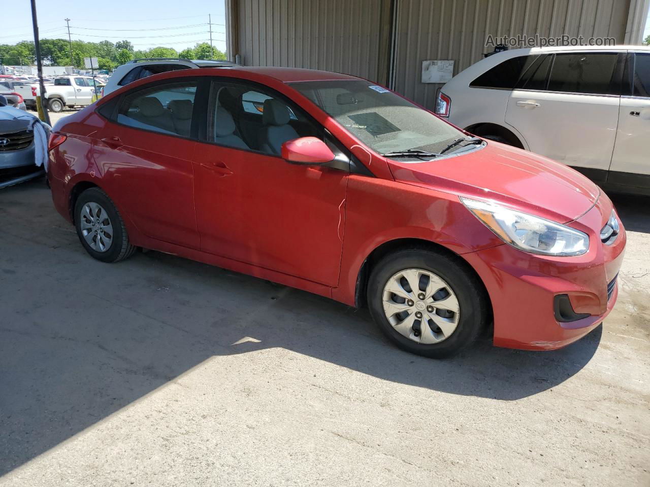 2015 Hyundai Accent Gls Red vin: KMHCT4AEXFU914131