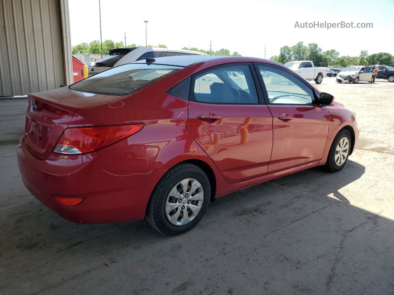 2015 Hyundai Accent Gls Red vin: KMHCT4AEXFU914131