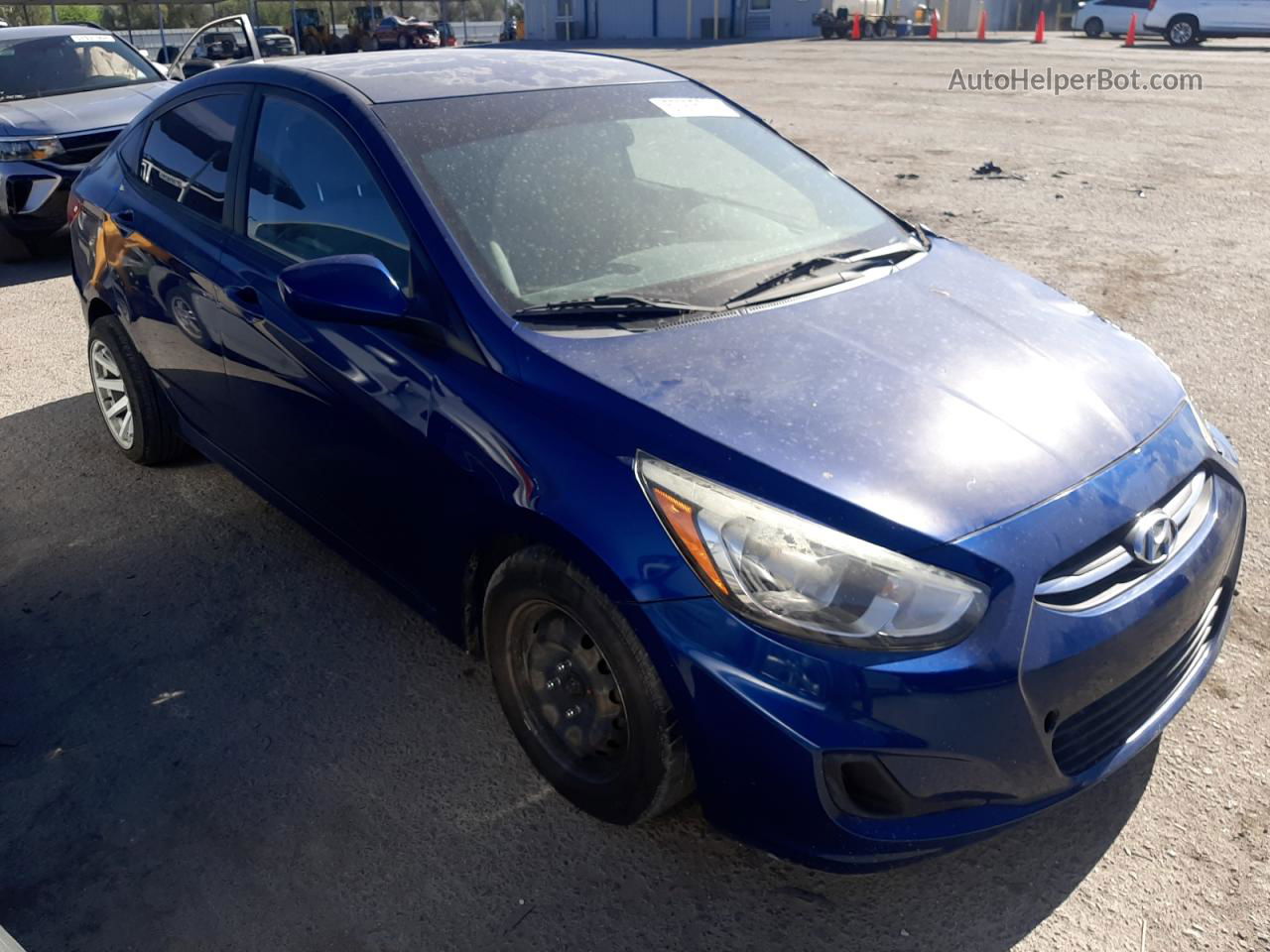 2015 Hyundai Accent Gls Blue vin: KMHCT4AEXFU915103