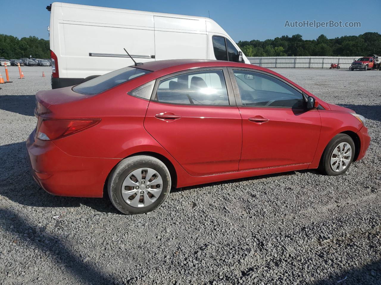 2015 Hyundai Accent Gls Red vin: KMHCT4AEXFU916879