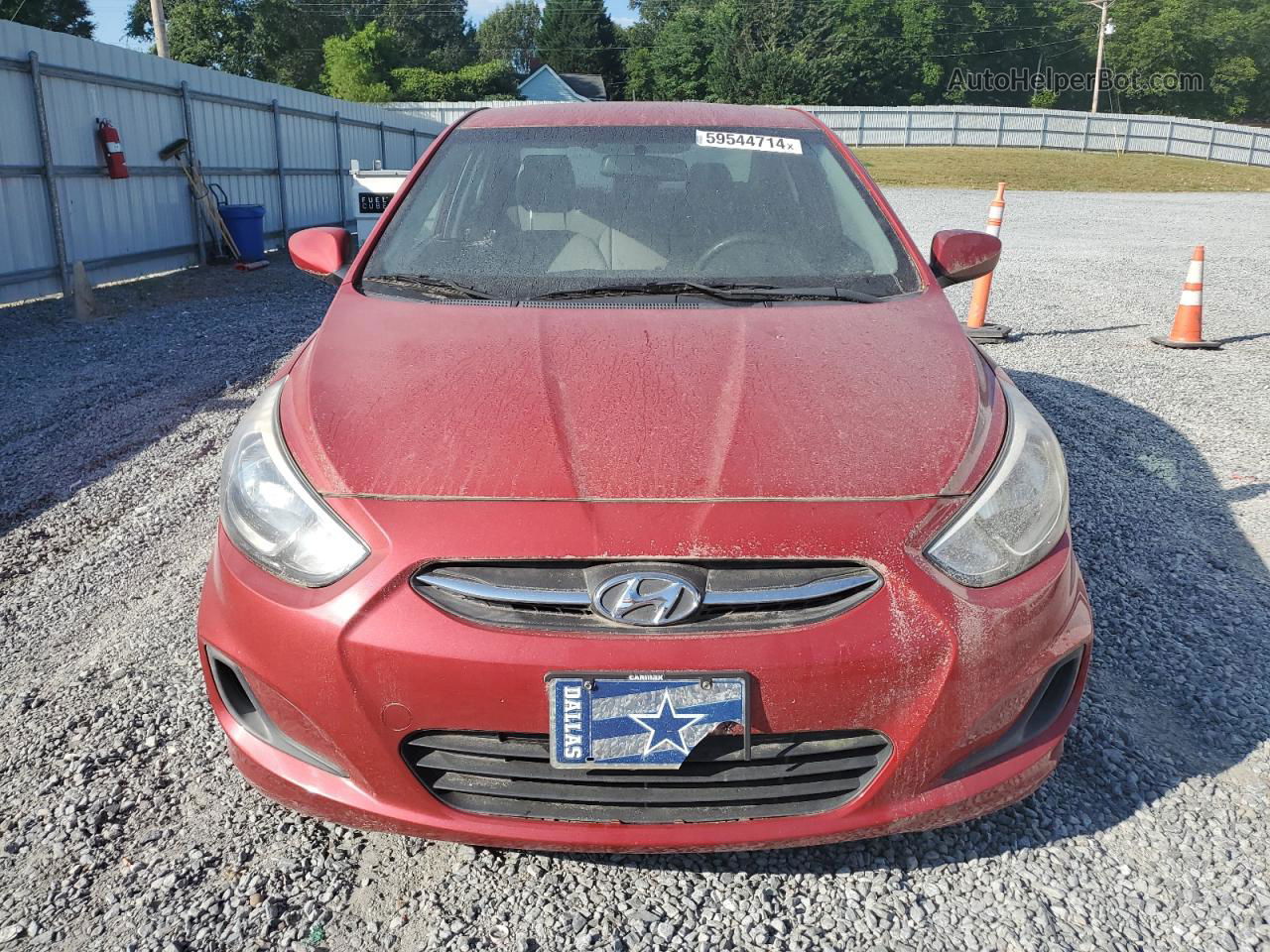 2015 Hyundai Accent Gls Red vin: KMHCT4AEXFU916879