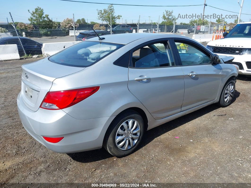 2015 Hyundai Accent Gls Silver vin: KMHCT4AEXFU920477