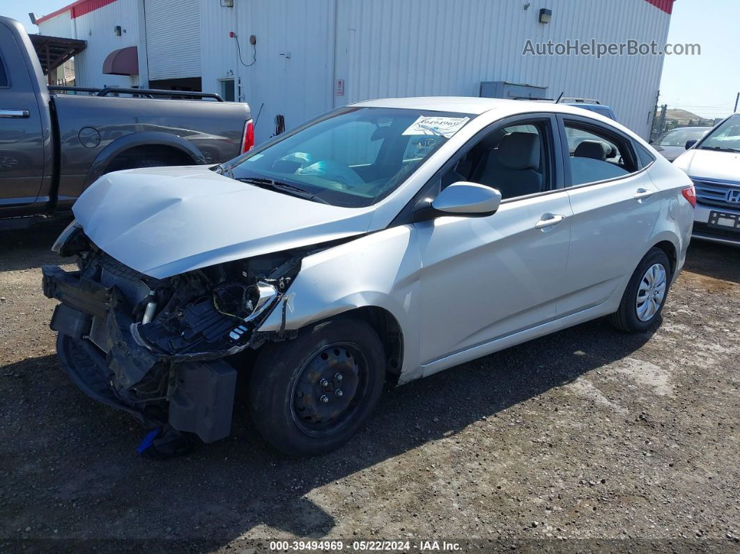 2015 Hyundai Accent Gls Silver vin: KMHCT4AEXFU920477