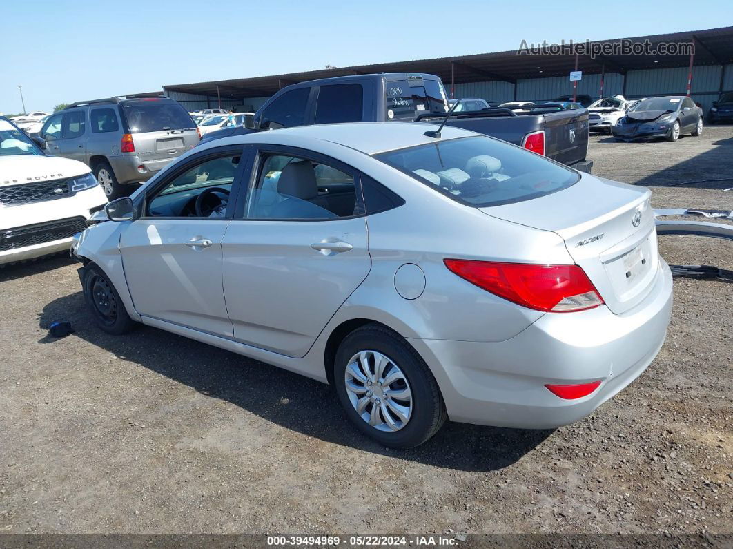 2015 Hyundai Accent Gls Silver vin: KMHCT4AEXFU920477